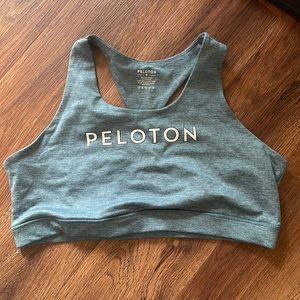 Peloton Heathered Strappy Bra Teal Size xl